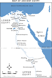 Map Of Ancient Egypt Bible Maps