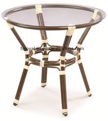 Shop with afterpay on eligible items. Round Tempered Glass Coffee Table With Aluminium Frame Bamboo Looking Restaurant Furniture China Restaurant Table Restaurant Furniture Made In China Com