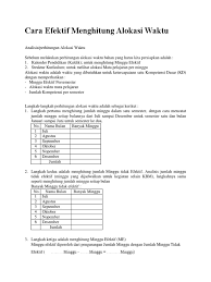 Check spelling or type a new query. Cara Menentukan Alokasi Waktu Pada Rpp Kurikulum 2013 Masnurul