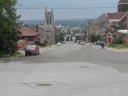 Looking South From North Court Street On Right Baptist Church And Part Of Old Jail Now Supervisor S Office On Left Robertson Ottumwa Iowa Street Hometown