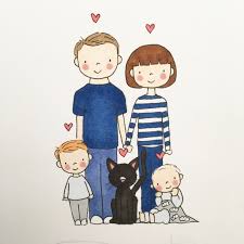 Familia, juego, juntos, en la playa. Pin By Nisa Yeh On Illustrator D Family Drawing Family Cartoon Family Drawing Illustration