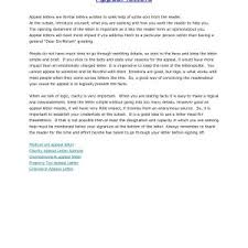 Formal Letter Appeal Format Sample Inspirationa Letter Of Appeal ...