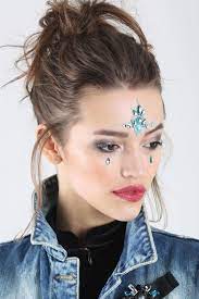 Yuz Tasi New Obsessions Blue Yuz Taslari Kulak Kelepceleri Gecici Dovme En Son Moda Trendleri