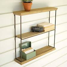 Maybe you would like to learn more about one of these? 3 Tier Light Brown Wood And Metal Wall Shelf Kirklands