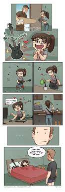 Artist Illustrates Everyday Life With Her Boyfriend And Cat In 56 Adorable Illustrations Life Comics Fun Comics Funny Comics