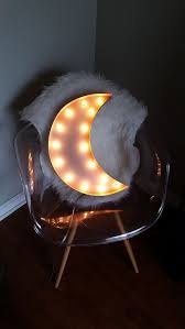 Light Up 18 Crescent Moon Marquee Poster Board Paper Etsy Moon Decor Decor Home Decor