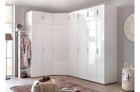 Armoire 2 portes + 4 tiroirs lake coloris blanc/chêne sonoma. Placard Dressing D Angle Blanc Pour Chambre Adulte
