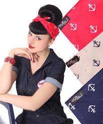 50er jahre mode auf pinterest. Sugarshock Damen Frisuren Haar Tuch Leo Accessoires Schals Tucher Accessoires