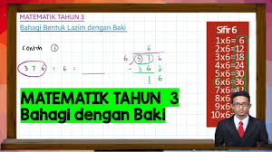Soalan bahagi tahun 3, contoh soalan bahagian d pengajian am, soalan bagi kelas pra matematik, jom kira wang: Bahagi Dengan Baki Matematik Tahun 3 Youtube
