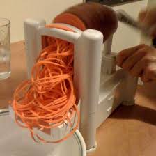 Because of the shape and often the texture, many people (like us) love to use the veggies in place of noodles when making meals and recipes from wheat flour. Spiral Vegetable Slicer Wikipedia