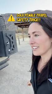 Solo Female Travel Safety Trick! 😱 #travel #safety #trick #westtexas  #outdoor