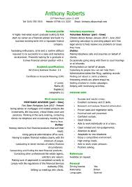 Graduate Financial Advisor Cv Resume Examples Good Resume Examples Cv Examples