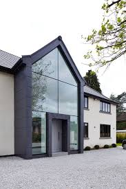 Choose a plan from this collection to build a home that is as unique as your lifestyle! Door Gallery Urban Front Contemporary Front Doors Uk Modern Farmhouse Exterior Facade House House Designs Exterior