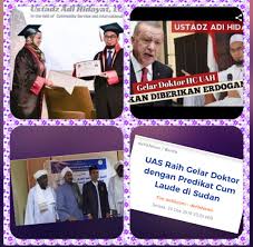 Belliau juga pernah didaulat menyampaikan makalah ilmiah. Gelar Doktor Ustad Adi Hidayat Dan Ustad Abdul Somad Halaman All Kompasiana Com