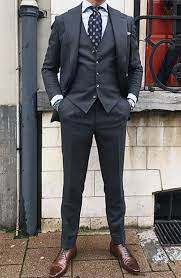 Our suit selection includes top uk brands, with grey wedding suits and more for a versatile look. The Drop Bespoke Suits Made For You Dark Grey Three Piece Suit