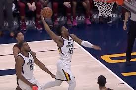 Great dunking tonight by donovan mitchell jr. Donovan Mitchell Skies High For The Vicious Dunk Slc Dunk