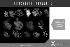 The most common free procreate brushes material is synthetic fiber. Free Procreate Dragon Brush Kit 4649727 Ê–