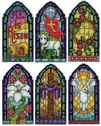 Stained glass counted cross stitch patterns. Design Works Stained Glass Christmas Ornaments Cross Stitch Kit 5927 123stitch