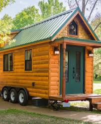Tiny House Log Cabin On Wheels Tiny House For Sale In Troy Missouri Tiny House Listings In 2020 Tiny Log Cabins Tiny House Towns Tiny Houses For Rent