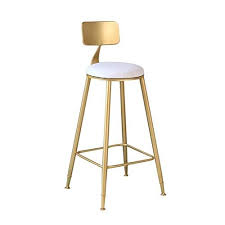 Metal High Bar Chair With Comfortable Back Bar Stool For Dressing Coffee Shop Leisure Tea Shop Bar Size 454545cm Rustic Bar Stools Bar Stools Bar Chairs