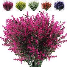Artflower artificial orchids flowers, 3 pcs 22.8 silk fake orchids flowers orquideas flowers long stem flower bouquets for indoor outdoor decoration wedding arrangement office party home (yellow) 4.7 out of 5 stars 12 Amazon Com Recutms 8 Bundles Artificial Flowers Fake Outdoor Plants Faux Uv Resistant Lavender Flower Plastic Shrubs Indoor Outside Hanging Decorations Fuchsia Home Kitchen