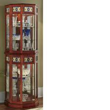 Stained Glass Lighted Curio Cabinet Seventh Avenue Stained Glass Light Glass Lighting Glass Curio Cabinets