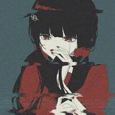 Glitch Animegirl Blackhair Icon Anime Dark Anime Anime Art