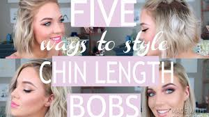 But, seriously though, when you go with a bob, your hair styling options are kinda endless. How To Style A Chin Length Bob Chin Length Hair Womens Hairstyles Short Bob Hairstyles