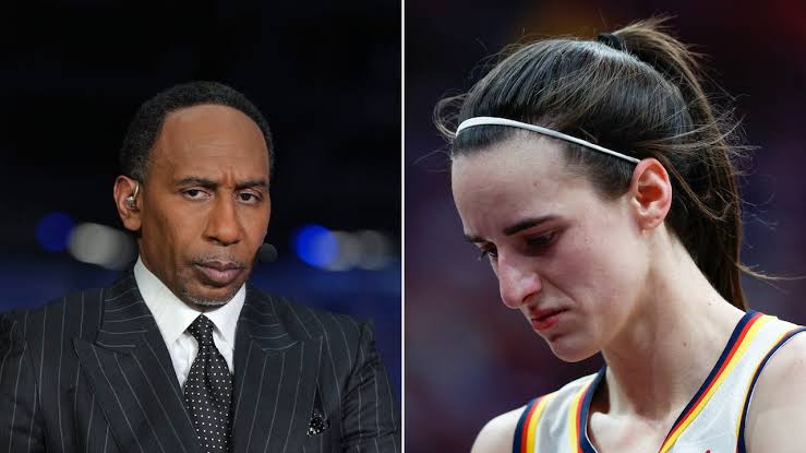 Stephen A. Smith analyzing Caitlin Clark, do AI tạo