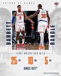 Men's nike therma flex nba hoodie. New York Knicks On Twitter Julius Rj Made History In Atlanta First Knick Duo Since 1977 To Each Post At Least 25 Pts 10 Rebs 5 Ast In A Game