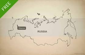 Download fully editable outline map of russia with federal subjects. Free Vector Map Of Russia Outline One Stop Map