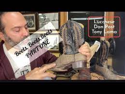 Dan post vs tony lama. Lucchese Dan Post Tony Lama Boot Restoration Part One Youtube