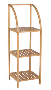 Leiterregal Bamboo Weiß Bambus Regal Holzregal Standregal