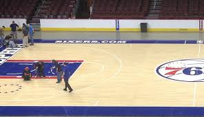 As the sports management organization of the 76ers fieldhouse, we invite everyone to experience • continue on south market street, make a right onto james court, make a left onto blue coats drive. First Look The New 76ers Court Design