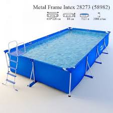 4 5m X 2 2m X 0 84m Rectangular Frame Swimming Pool With Ladder Bammyjosh