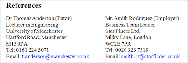Notice the job seeker's name and contact information is formatted in a header that is centered on the page. References On A Cv Benefits Format And Referee Examples Cv Plaza
