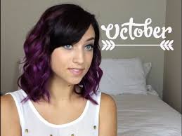 Hair grows about half an inch every month so the roots of your hair will begin to show pretty regularly. Dark To Plum Ombre Bianca Gover Youtube