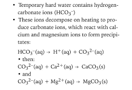 Temporary Hard Water Gcse Chemistry Chemistry Math Equations
