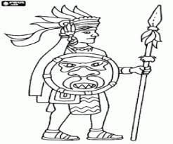 Aztecs Aztec Empire Coloring Pages Printable Games Aztec Warrior Aztec Empire Aztec
