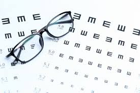 Glasses And Eye Chart On White Background Photo Free Download