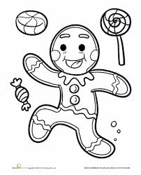 Gingerbread Man Worksheet Education Com Gingerbread Man Coloring Page Christmas Coloring Pages Gingerbread Baby