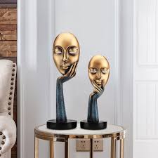 Home accessories, whether large or small are the pieces are what makes a home unique. Modern House Decor Home Decoration Maison Accessories Thinker Mask Miniature Figurines For Living Room Office Corridor Figurines Miniatures Aliexpress