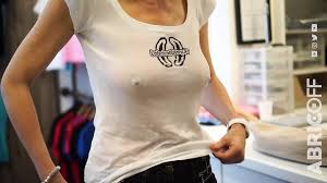 Lexoweb in wet t-shirt – Braless and pantyless