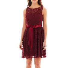 Simply Liliana Sleeveless Lace Fit And Flare Dress Lace Burgundy Dress Fit And Flare Dress Dresses
