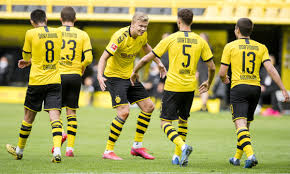 It is in the middle part of the state and is considered to be the administrative, commercial and cultural centre of the ruhr area with some 5.21 million (2017). Borussia Dortmund 4 0 Schalke Bundesliga Returns As It Happened Football The Guardian