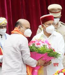 Basavaraj bommai took oath as karnataka chief minister today, succeeding bs yediyurappa who resigned on monday. R10305fxpa7c1m