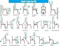 8 Stress Relieving Chair Yoga Routines You Can Easily Do At Work Chair Yoga Chair Pose Yoga Yoga For Seniors