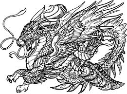 Nice Hydra Dragon Creature Coloring Page