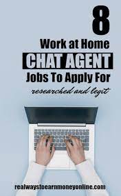8 Chat Agent Work At Home Jobs Work From Home Companies Working From Home Work From Home Jobs