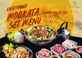 14 mookata thai korean bbq grill steak black cover aluminium electric set pan. Khidthung Mookata Authentic Thai Bbq Menu Subang Jaya Menu Prices Restaurant Reviews Facebook